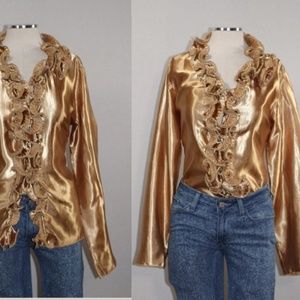 Toffee Apple Gold Blouse